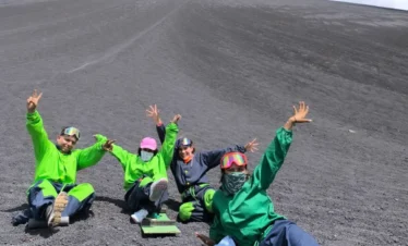 volcano boarding