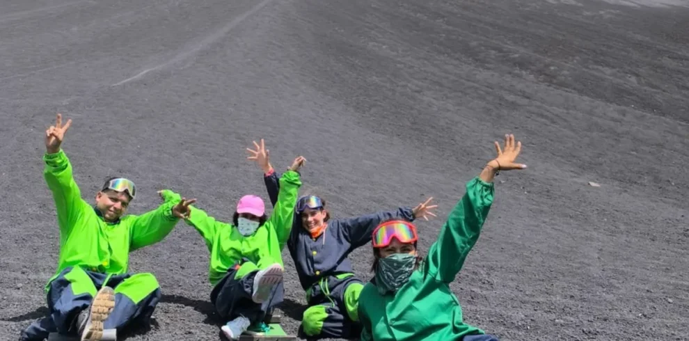 volcano boarding